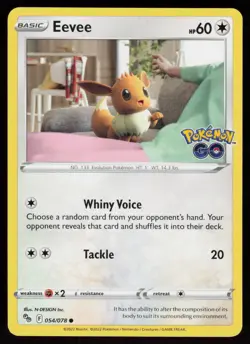 Eevee 054/078 Pokemon Pokemon GO Common Near Mint - Image 1