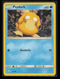 Psyduck 11/68 Pokemon Hidden Fates Common Near Mint - Image 1