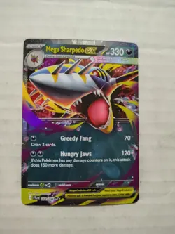 Pokemon - Mega Sharpedo EX 061/094 Double Rare - Phantasmal Flames, Holo - Image 1