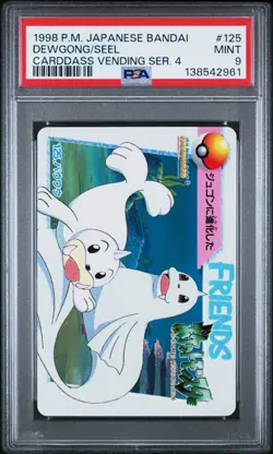 PSA 9 2026 CERT POP 11 DEWGONG/SEEL 1998 POKEMON JAPANESE BANDAI CARDDASS #125 - Image 1