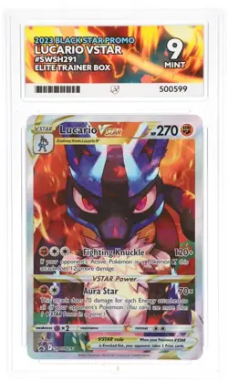 🦝 Pokemon TCG – Lucario VSTAR – SWSH291 – Black Star Promo 2023 - ACE 9 (MINT) - Image 1