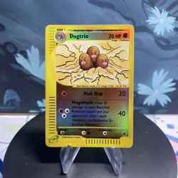 Pokemon Dugtrio 10/165 Expedition Base Set Reverse Holo MP - Image 1