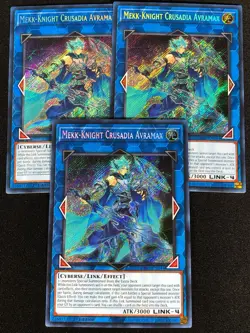 Yugioh Mekk-knight Crusadia Avramax RA01-EN044 1ST Secret x3 (NM) - Image 1