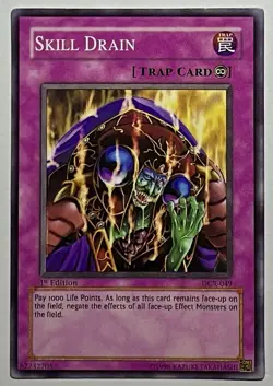 Skill Drain DCR-049 (LP) 1st Edition Common 2002 Yu-Gi-Oh! Card TCG - Image 1