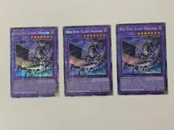 Yugioh Red-Eyes Slash Dragon x 3 - 1st Edition Starlight Rare NM - Free Holo - Image 1