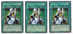 3x NOBLEMAN OF CROSSOUT SPELL SD2-EN016/RP02-EN011/SKE-038 LP - Image 1
