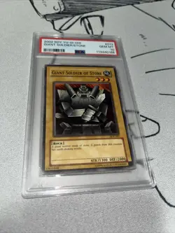 Yugioh 2002 Sdp- 007 Giant Solider Of Stone Psa 10 Pop 1 - Image 2