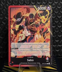Sabo (004) OP13-004 Carrying On His Will Regular One Piece Leader TCG CCG Card - Image 1