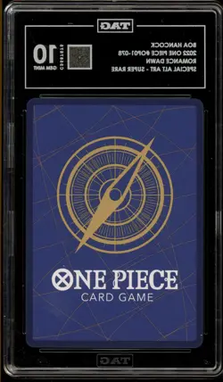 One Piece CCG Boa Hancock Romance Dawn Special Alt Art OP01-078 TAG 10 Gem Mint - Image 2