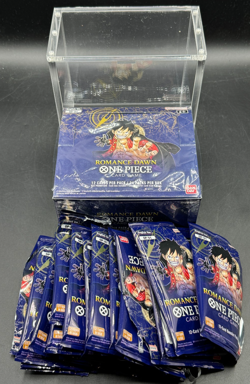 One Piece Romance Dawn Blue Bottom Booster Box + Packs OPENED for Display Only - Image 1