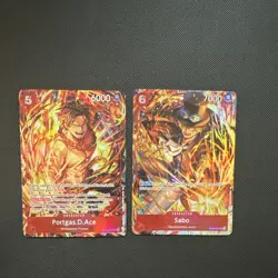 One Piece Sabo-Portgas D. Ace Illustration Box Vol. 5 Promo OP05-007 & ST15-005 - Image 1