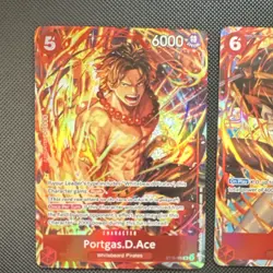 One Piece Sabo-Portgas D. Ace Illustration Box Vol. 5 Promo OP05-007 & ST15-005 - Image 2
