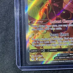 Pokemon TCG Rotom v Lost Origin Alternate Art Holo Ultra Rare Card 177/196 - Image 2