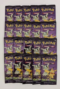 Lot Of 20 Packs Pokemon Trick Or Trade Additional Game Cards TCG 2023 - Image 1