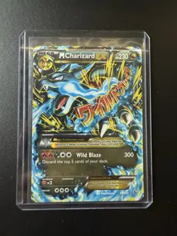 2014 Pokemon Card Mega M Charizard EX 69/106 XY Flashfire Ultra Rare - Image 1