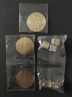 Lucario Metal Pokemon Coin Dice Tokens Condition Markers Card Game SEALED NEW - Image 2