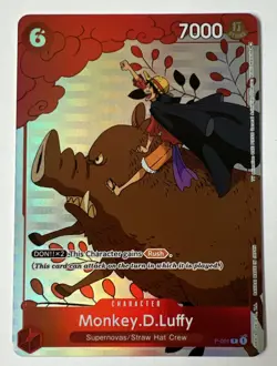 Monkey.D.Luffy (Gift Collection 2023) P-001 One Piece Promotion Cards Foil - NM - Image 1