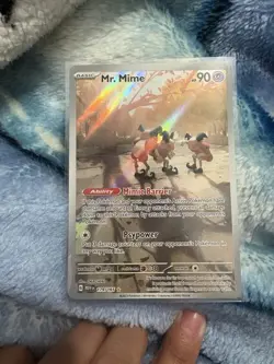 Mr. Mime 179/165 Illustration Rare Scarlet & Violet 151 Pokemon TCG Cards - Image 1