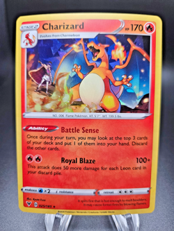 Charizard Cracked Ice Holo 025/185 Deck EXCLUSIVE Vivid Pokemon Card TCG NM - Image 1