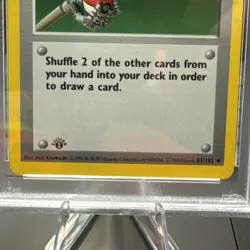 Base Set 1st Edition MAINTENANCE #83/102 PSA 6 1999 Pokemon Card Game - Image 2