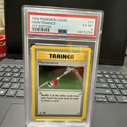 Base Set 1st Edition MAINTENANCE #83/102 PSA 6 1999 Pokemon Card Game - Image 4