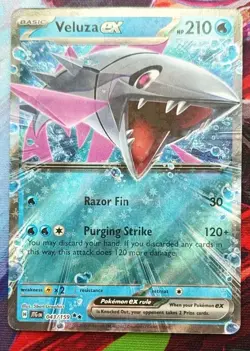 Pokemon Veluza ex 043/159 Sv09 Journey Together Double Rare Full Art Holo Card - Image 1