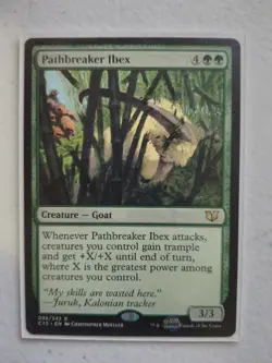 Magic the Gathering Card - Rare - Pathbreaker Ibex - Excellent Condition - Image 1