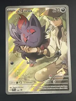 N's Zorua - 189 (Pokemon Center Exclusive) 189 Sv: Scarlet & Violet Promo Cards - Image 1