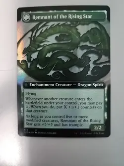 MTG Jugan Defends the Temple/Remnant of the Rising Star Neon Dynasty Foil Mythic - Image 2