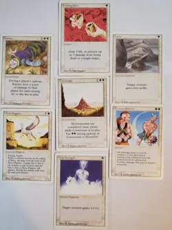 MTG Mesa Pegasus Revised Edition Regular, Holy Strength healing salve lot of 7 - Image 2