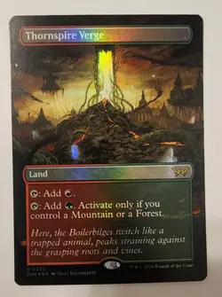 Mtg Duskmourn Thornspire Verge Borderless NM Foil - Image 1