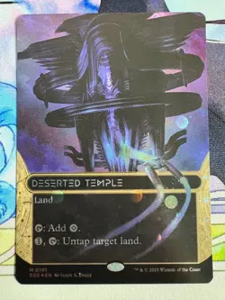 2025 MTG Edge Of Eternities Deserted Temple Galaxy Foil #101 - Image 1