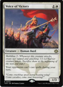 Voice of Victory R Tarkir: Dragonstorm 33 NM Normal MTG - Image 1