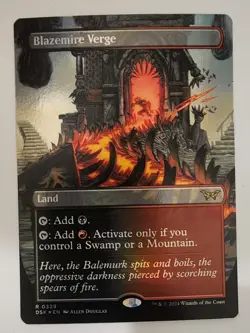 Mtg Duskmourn Blazemire Verge Borderless NM Foil - Image 1