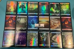 18* FOIL FULL ART BASIC LAND ASSORTED NM PACK BULK LOT - Image 1