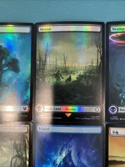 18* FOIL FULL ART BASIC LAND ASSORTED NM PACK BULK LOT - Image 4
