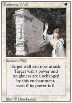 Moderate Play, English MTG Regular Animate Wall 3rd Edition Magic the Gathering - Image 1