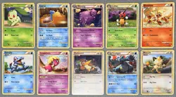 Pokemon HGSS Base Set Regular Vintage Bulk Card Lot x40 NM 💎 (6 RARES!) - Image 1