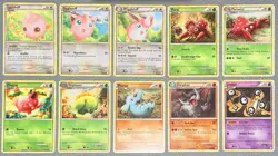 Pokemon HGSS Base Set Regular Vintage Bulk Card Lot x40 NM 💎 (6 RARES!) - Image 3