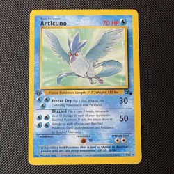 Articuno 17/62 - 1st Edition Fossil Set Non Holo Rare Pokemon TCG - MP - Image 1