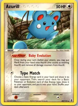 Azurill 20/113 Rare Delta Species Pokemon Lightly Played - Image 1