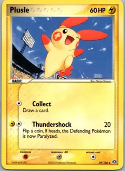 Plusle 39/106 Uncommon Emerald Pokemon Lightly Played - Image 1