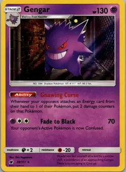 Gengar 38/111 Holo Rare Crimson Invasion Pokemon Lightly Played - Image 1
