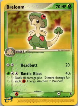 Breloom 16/109 Rare Ruby & Sapphire Pokemon Lightly Played - Image 1