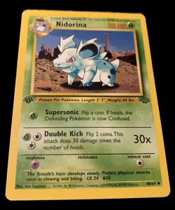 Nidorina 40/64 Jungle Regular 1st Edition LP Pokemon TCG - Image 1