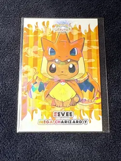 Pokemon Let's Go Eevee Database Set Peru Mega Charizard Y Eevee Poncho Mint - Image 3