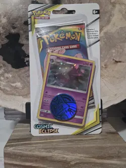 Pokemon Sun And Moon Cosmic Eclipse Coin Promo Blister Pack Factory Sealed - Image 1