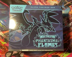 Phantasmal Flames Elite Trainer Box ETB FACTORY SEALED Pokemon TCG 2025 - Image 1