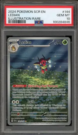 Pokemon Ledian Stellar Crown Illustration Rare #144 PSA 10 Gem Mint - Image 1