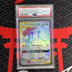 Pokemon TCG Reshiram & Zekrom GX Tag Team PSA 10 - Image 1